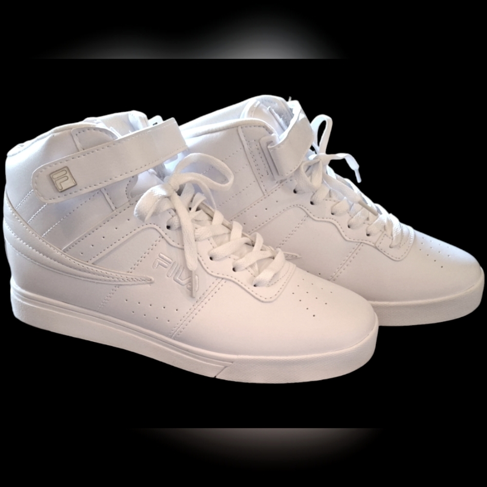 Fila Men's High Sneakers, Size 9, White